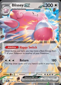 Twilight Masquerade Blissey ex #134 card