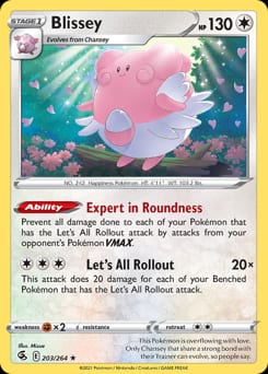 Fusion Strike Blissey #203 card