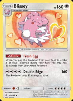 Guardians Rising Blissey #102 card