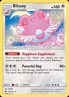 Lost Thunder Blissey #153 card