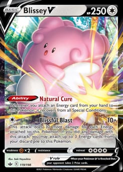 Chilling Reign Blissey V #119 card