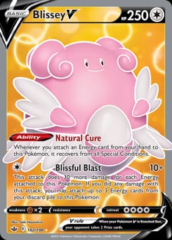 Chilling Reign Blissey V #182 card