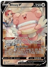 Silver Tempest Trainer Gallery Blissey V #TG22 card