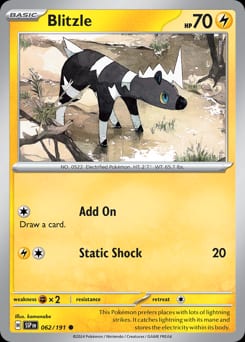 Surging Sparks Blitzle #62 card