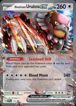 2022 Scarlet & Violet Promos Bloodmoon Ursaluna ex #177 card