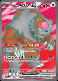 2024 Twilight Masquerade Bloodmoon Ursaluna ex #202 card