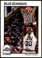 1991-92 Hoops Base Set Blue Edwards #208 card
