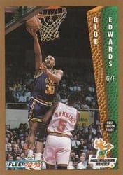 1992-93 Fleer Base Set Blue Edwards #126 card