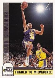 1992-93 Hoops Base Set Blue Edwards #225 card