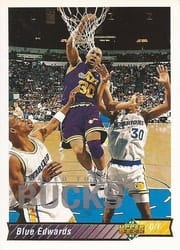 1992-93 Upper Deck Base Set Blue Edwards #87 card