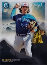 2018 Bowman Chrome Peaks of Potential Bo Bichette #PP-BB card