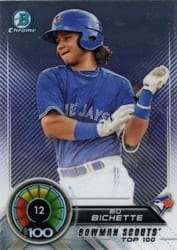 2018 Bowman Scouts Top 100 Bo Bichette #BTP-12 card