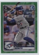 2020 Bowman Chrome Bo Bichette Green Refractor #50 card