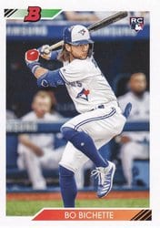 2020 Bowman Heritage Base Set Bo Bichette #52 card