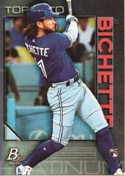 2020 Bowman Platinum Base Set Bo Bichette #78 card