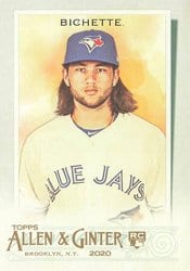 2020 Topps Allen & Ginter Base Set Bo Bichette #112 card