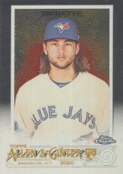 2020 Topps Allen & Ginter Chrome Base Set Bo Bichette #112 card