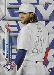 2020 Topps Base Set Bo Bichette #78b card