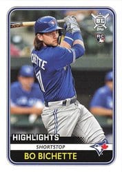 2020 Topps Big League Base Set Bo Bichette #292 card