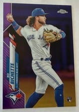 2020 Topps Chrome Bo Bichette Purple Refractor #150 card