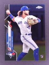 2020 Topps Chrome Bo Bichette Sepia Refractor #150 card