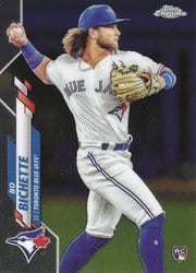 2020 Topps Chrome Base Set Bo Bichette #150 card