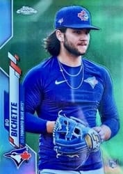 2020 Topps Chrome Base Set Bo Bichette #150b card