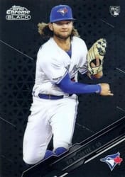 2020 Topps Chrome Black Base Set Bo Bichette #81 card