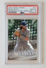 2020 Topps Chrome Freshman Flash Bo Bichette Green Refractor #FF-1 card