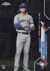2020 Topps Chrome Update Base Set Bo Bichette #U-51 card