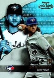 2020 Topps Gold Label Base Set Bo Bichette #95 card