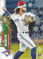 2020 Topps Holiday Base Set Bo Bichette #HW94b card