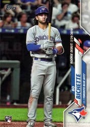 2020 Topps Update Base Set Bo Bichette #U-1 card