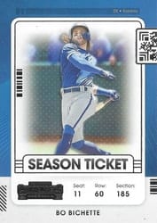 2021 Panini Contenders Base Set Bo Bichette #38 card