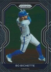 2021 Panini Prizm Base Set Bo Bichette #158 card