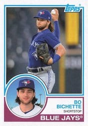 2021 Topps Archives Base Set Bo Bichette #169 card
