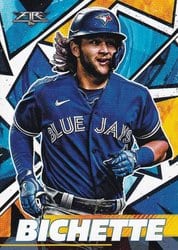 2021 Topps Fire Base Set Bo Bichette #105 card