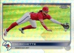 2022 Topps Chrome Logofractor Edition Base Set Bo Bichette #54 card