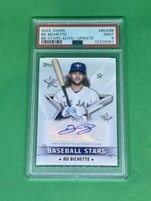 2022 Topps Update Baseball Stars Autographs Bo Bichette #BSA-BB card