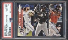 Bo Bichette / Luis Robert / Yordan Alvarez 2020 Topps card