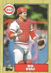 1987 Topps Base Set Bo Diaz #41 card