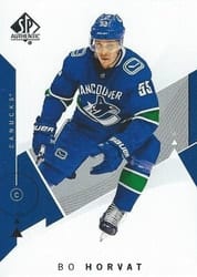 2018-19 SP Authentic Base Set Bo Horvat #54 card