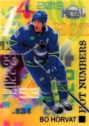 2022-23 SkyBox Metal Universe Hot Numbers Bo Horvat #HN-27 card