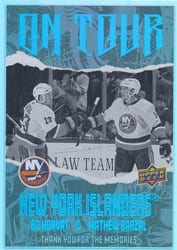 2024-25 Upper Deck On Tour Bo Horvat / Mathew Barzal #OT-14 card
