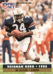 1991 Pro Set Base Set Bo Jackson #42 card