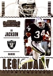 2020 Panini Contenders Legendary Contenders Bo Jackson #LC-BJA card