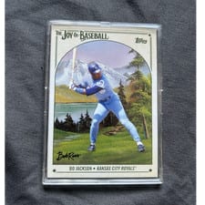 2023 Topps x Bob Ross: The Joy of Baseball Base Set Bo Jackson #15 card