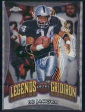 2024 Topps Chrome Legends of the Gridiron Bo Jackson #LOG-4 card