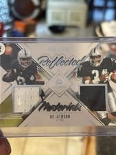 2024 Panini Luminance Reflected Materials Bo Jackson / Josh Jacobs #RM-LV card