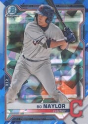 2021 Bowman Sapphire Edition Base Set Bo Naylor #BCP-124 card